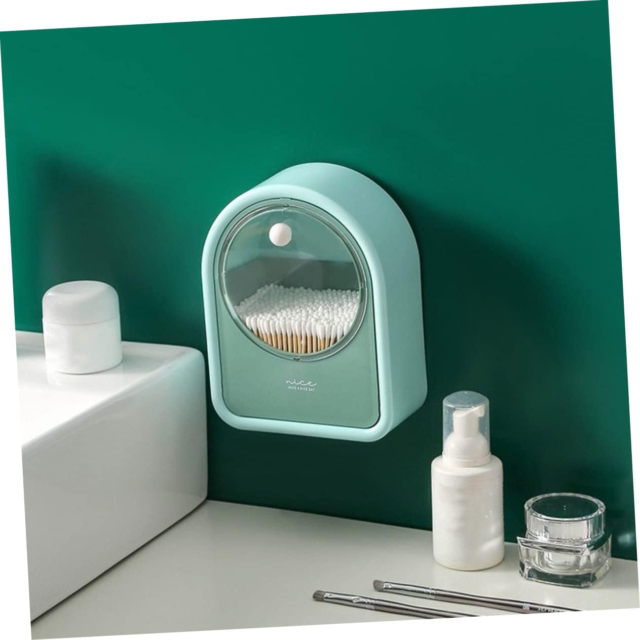 1Pc Cotton Swab Storage Box, Multifunction Cotton Swab Round Dispenser Holder