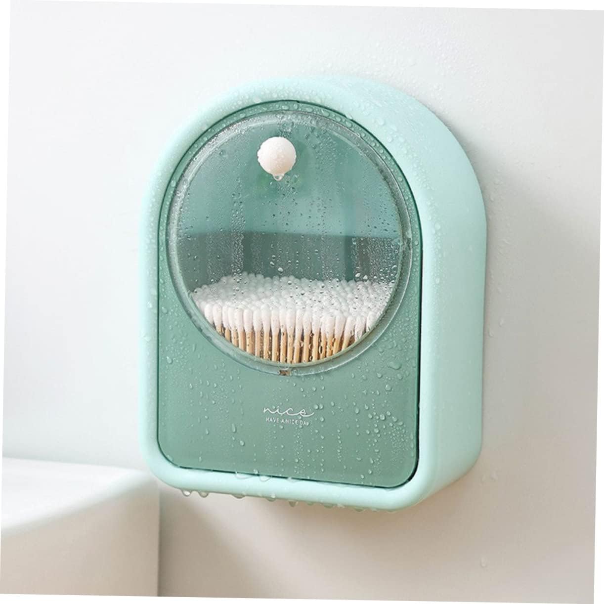 1Pc Cotton Swab Storage Box, Multifunction Cotton Swab Round Dispenser Holder