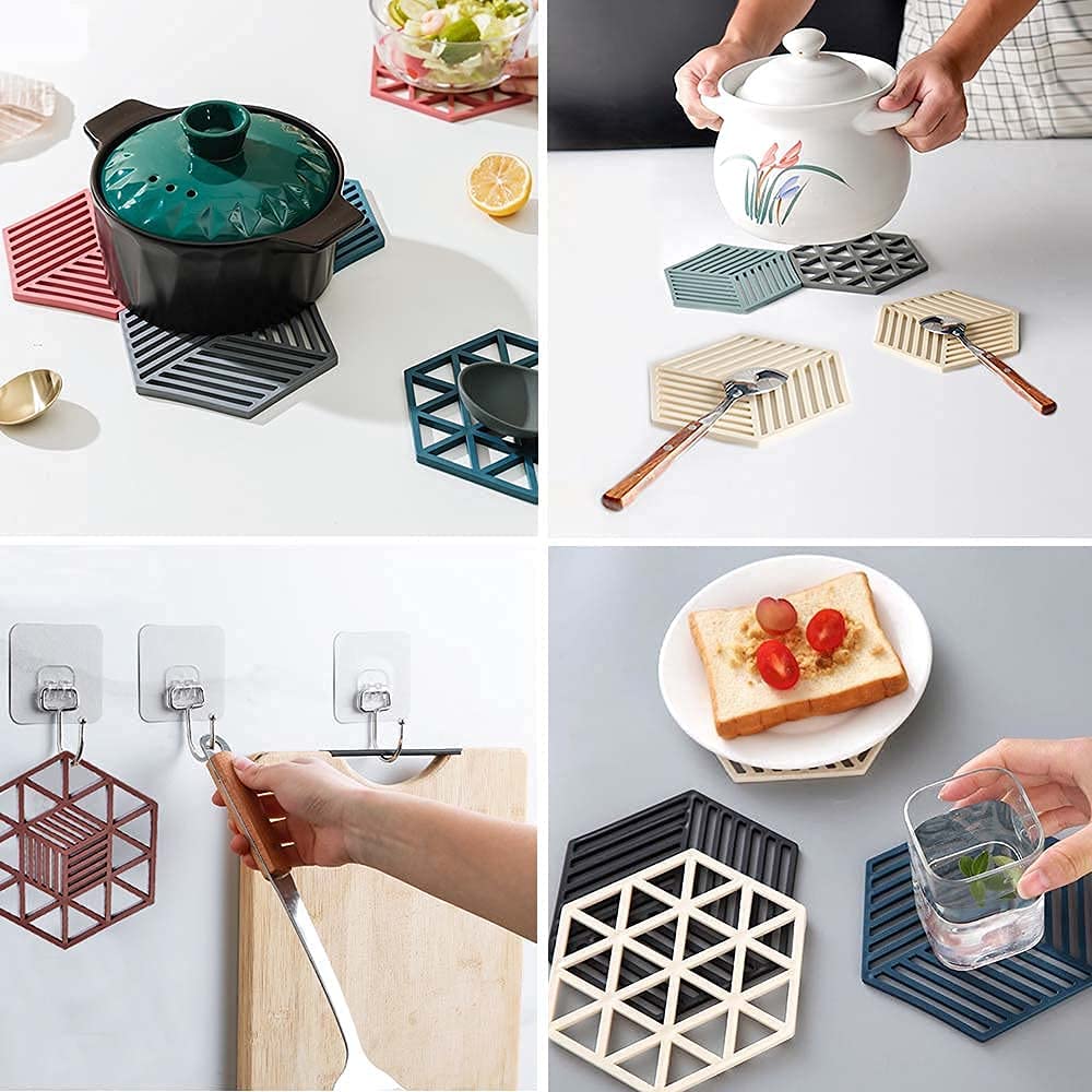 1Pc Silicone Insulation Placemat, Insulated Mats For Kitchen Pans, Pot Holders, Counter Mat