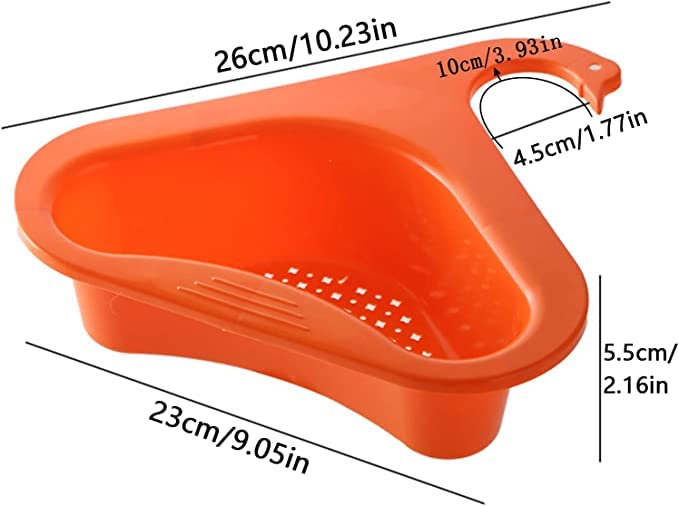 1Pc Swan Drain Rack Strainer, Multifunctional Kitchen Triangular Sink Filter