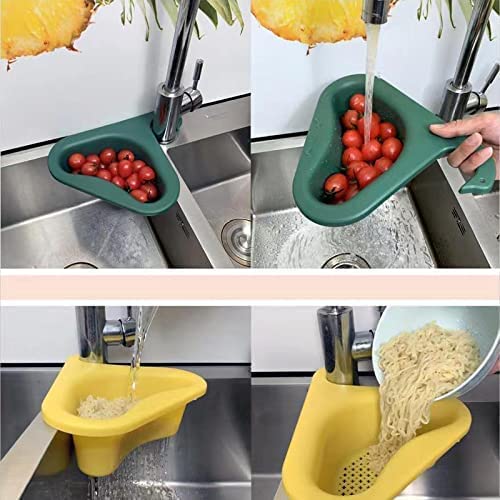 1Pc Swan Drain Rack Strainer, Multifunctional Kitchen Triangular Sink Filter