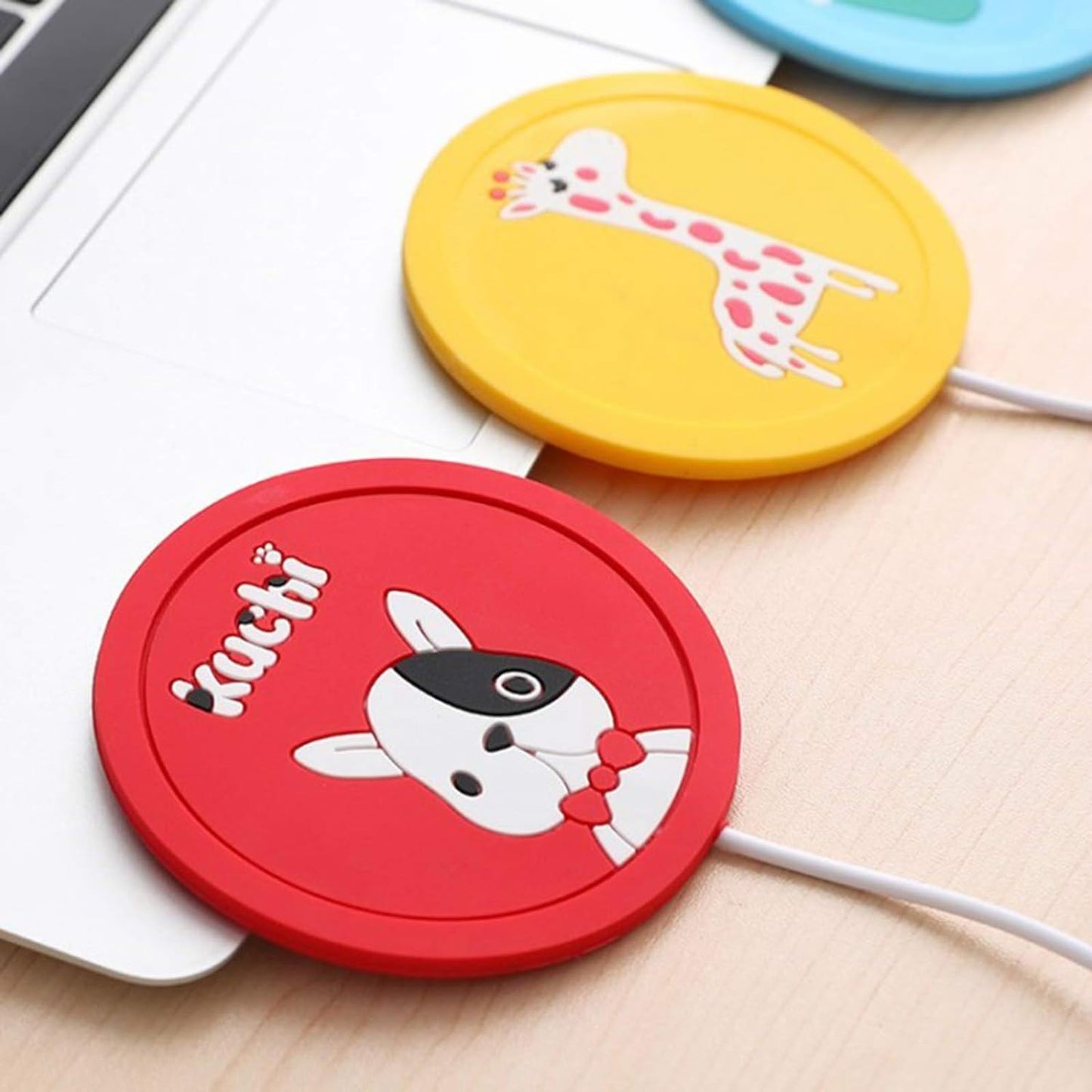 1Pc USB Coffee Cup Warmer, Cartoon Silicone Coffee Mug Warmers Heater Mat For Desk Home Office