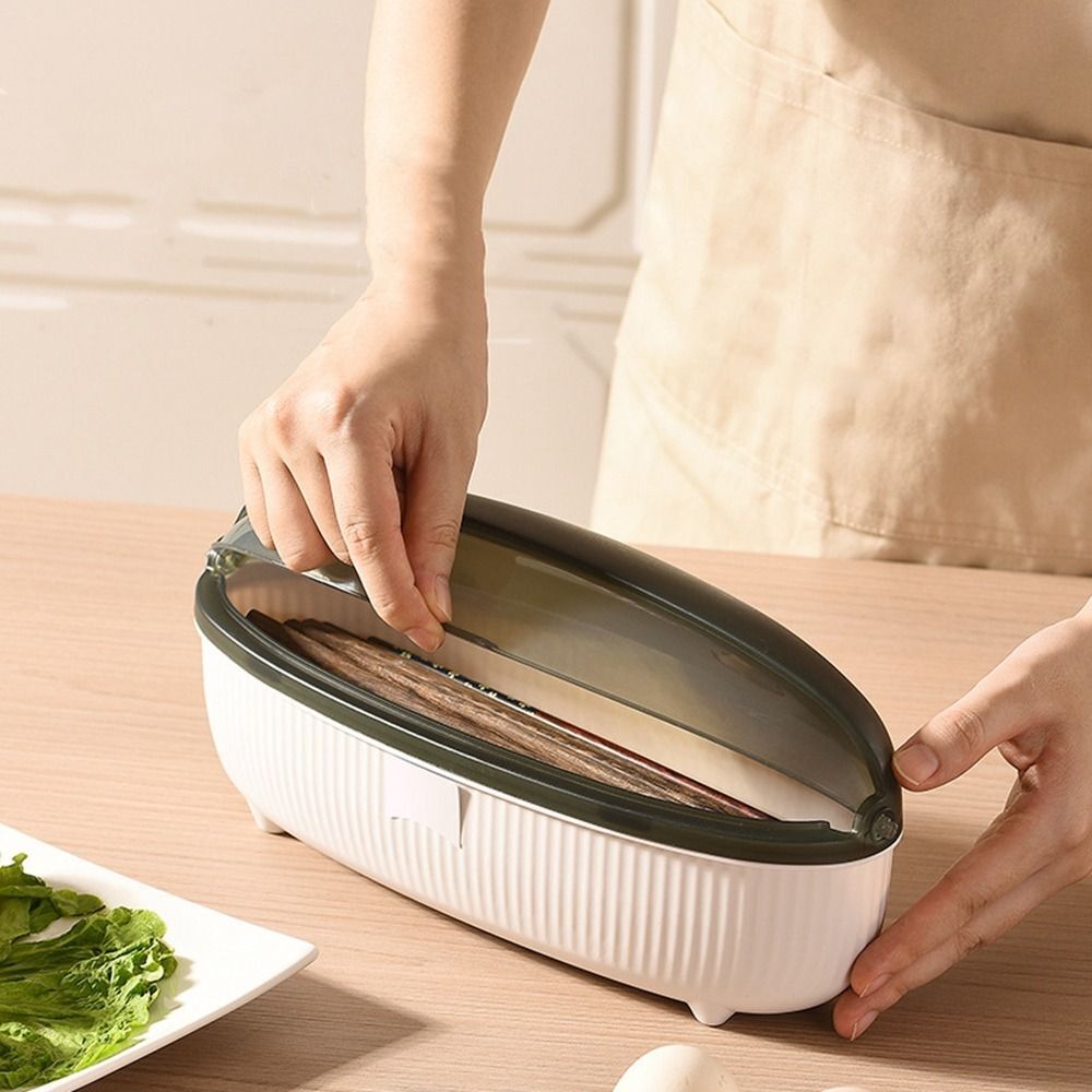 Chopsticks Spoons Forks Transparent Storage Box, Lightweight Luxury Tableware Storage Box