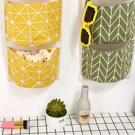 1pc Hanging Pockets Organizer Over The Door, Storage Multi Pocket Bags Hanging Storage Bag