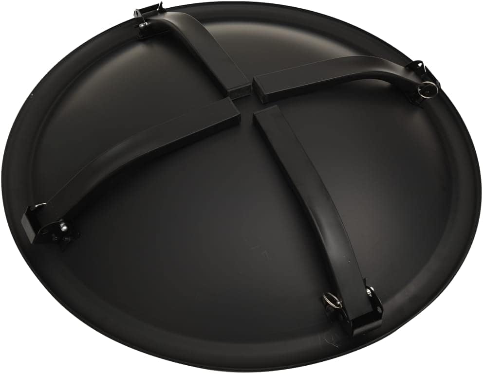 2-In-1 Fire Pit And BBQ With Poker 56x56x49 Cm Steel, With Colour Black