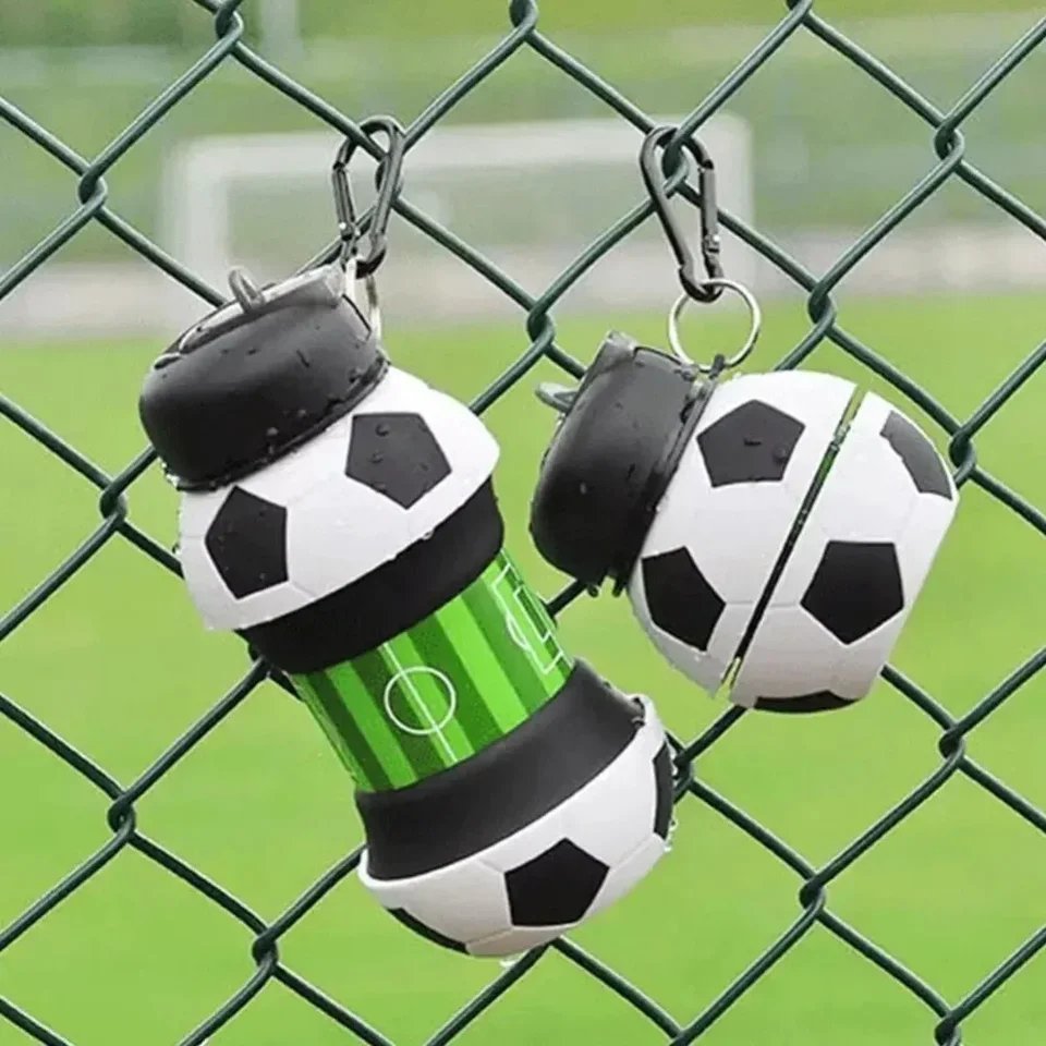 Foldable Silicon Football Bottle