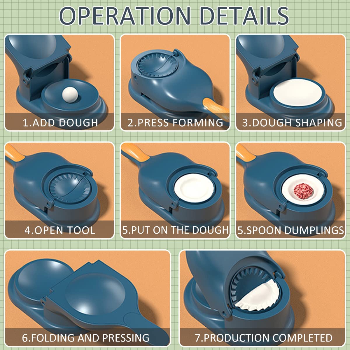 2 In 1 Dumpling Maker Or Samosa Maker, Kitchen Dumpling Making Tool