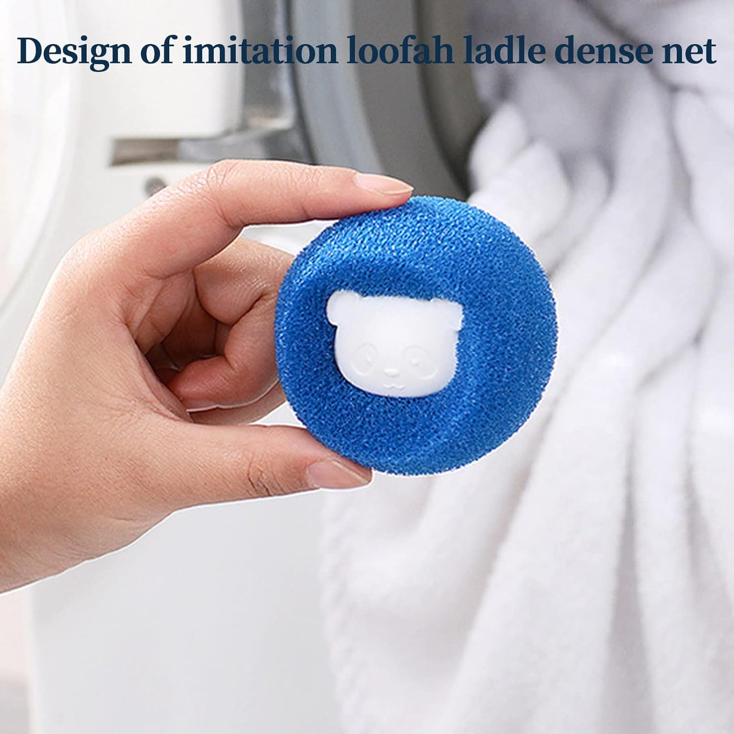 3PCS Hair Removal Cleaning Ball, Reusable Hair Remover Washing Machine Hair Laundry Ball