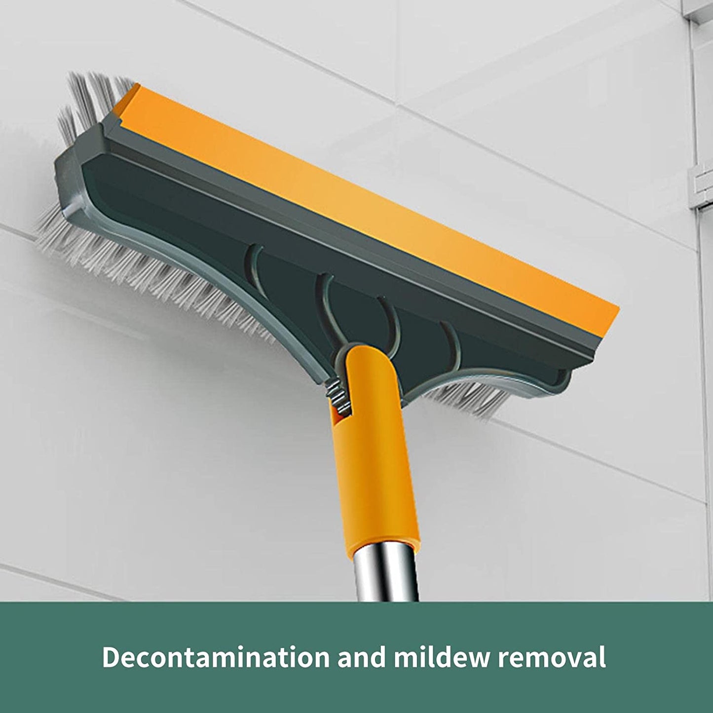 3 In 1 Floor Scrub Brush, 180° Rotating Household Cleaning Brush