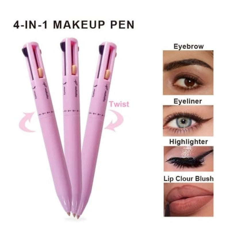 4 In 1 Makeup Pen Eyeliner Eyebrow Lipliner Contour Makeup Pen