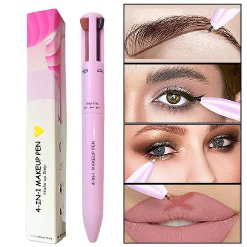 4 In 1 Makeup Pen Eyeliner Eyebrow Lipliner Contour Makeup Pen