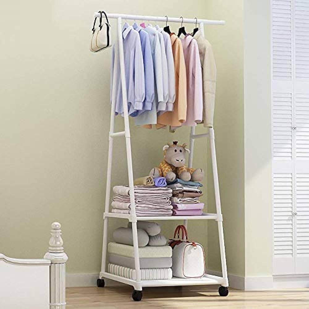 Triangle Coat Hanger Rack, Removable Clothes Hanger Floor Stand