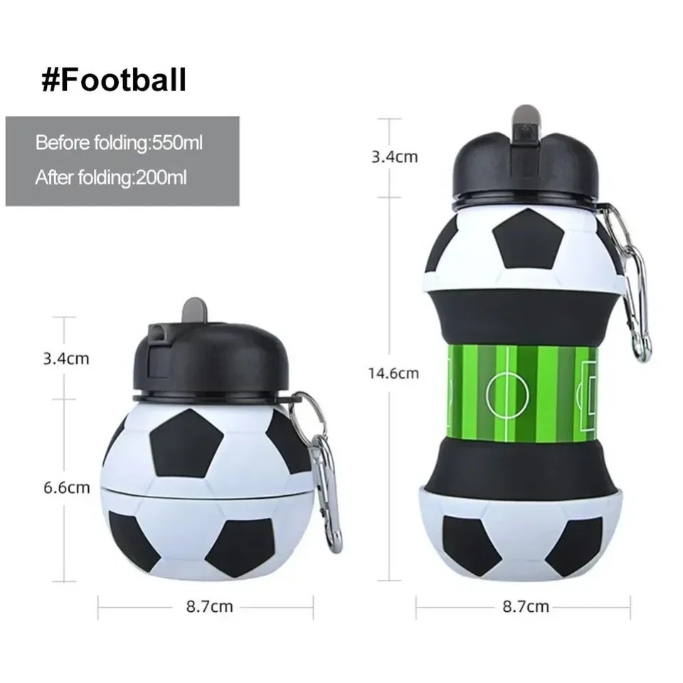 Foldable Silicon Football Bottle