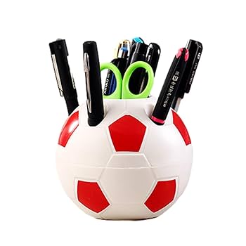 Football Shape Creative Pen Stand Holder For Home And Office