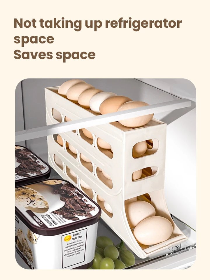 4 Layers Rolling Egg Rack
