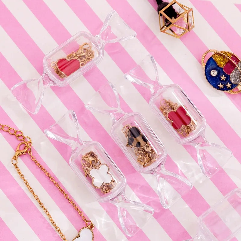 5 Pcs Mini Acrylic Candy Jewelry Box