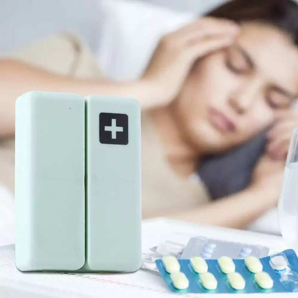 7 Days Foldable Travel Medicine Holder, Weekly Magnetic Pill Storage Box, Tablet Storage Dispenser Container