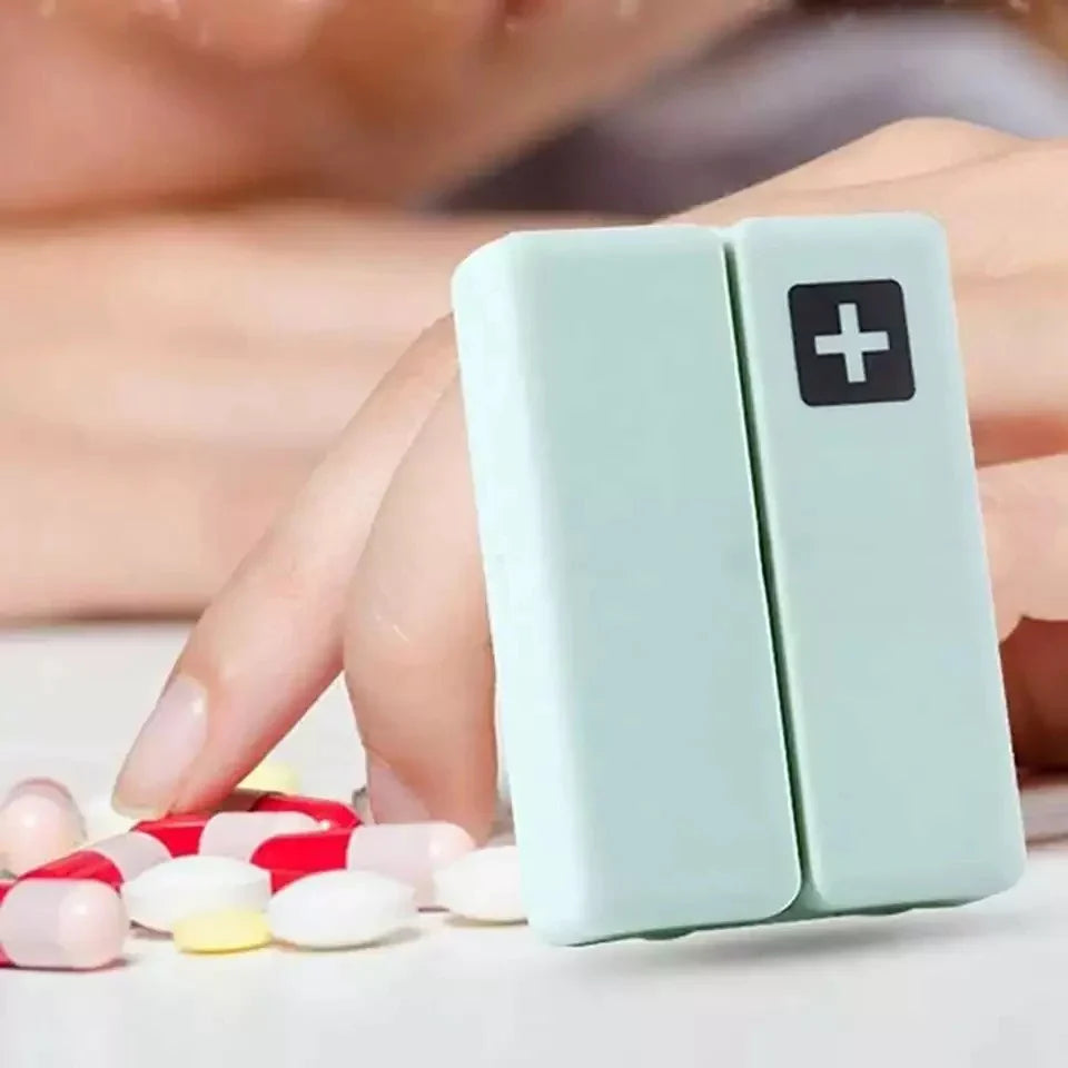 7 Days Foldable Travel Medicine Holder, Weekly Magnetic Pill Storage Box, Tablet Storage Dispenser Container