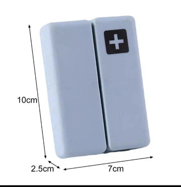 7 Days Foldable Travel Medicine Holder, Weekly Magnetic Pill Storage Box, Tablet Storage Dispenser Container