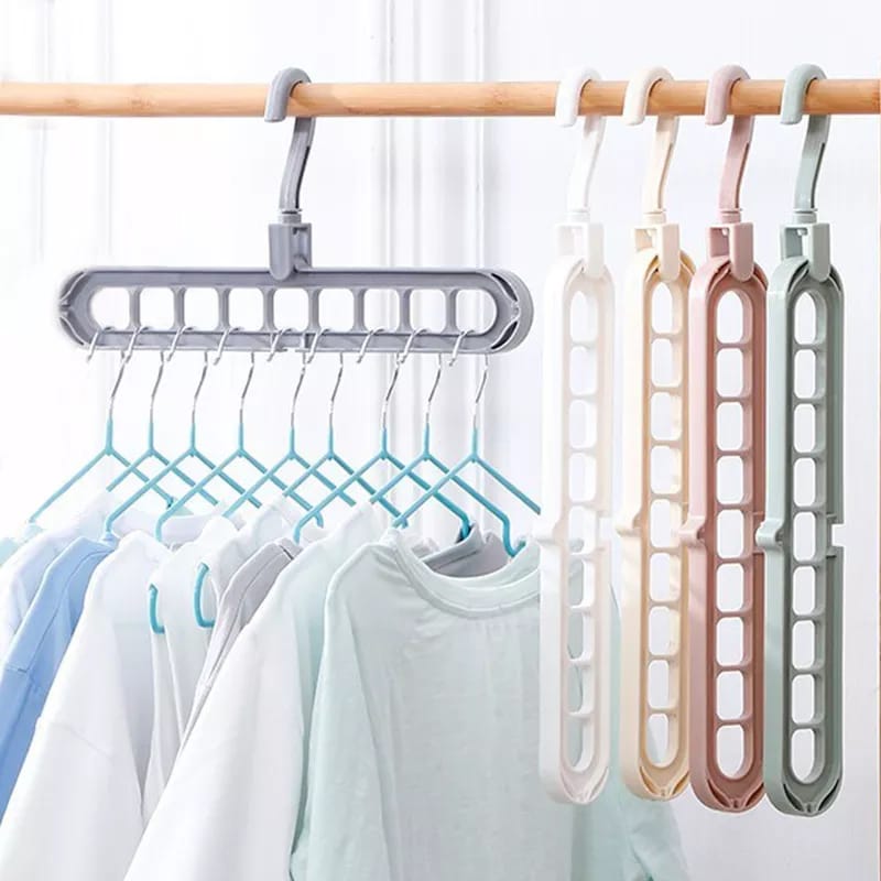 6 PCS Multifunction Plastic Clothes Hangers