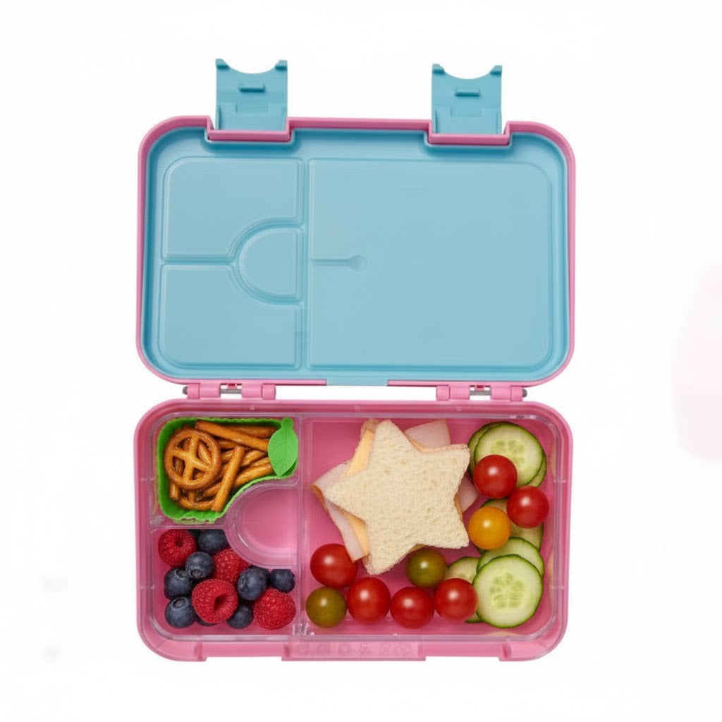 Smiggle - 4 compartment Unicorn Happy Bento Lunch Box for Kids