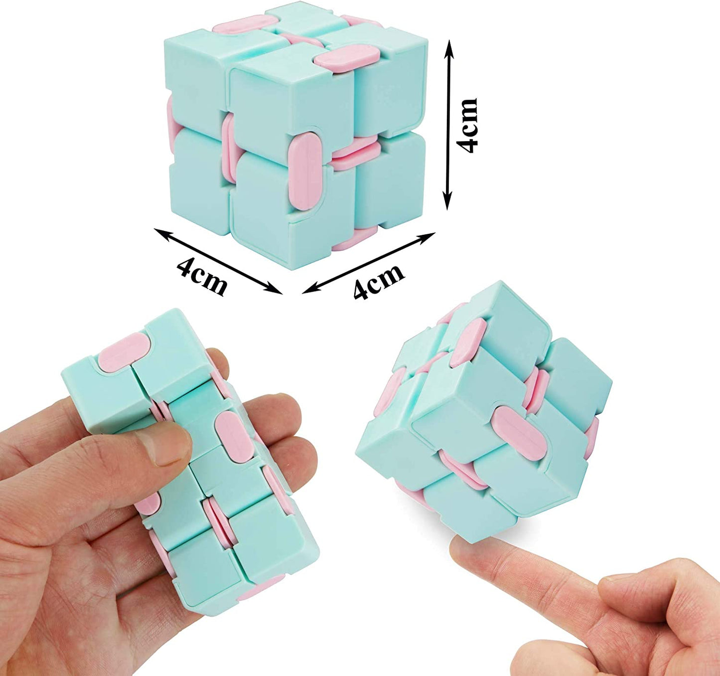 Infinity Cube Fidget Cube Toy, Anxiety Relief Fidget Finger Toys For Kids And Adults