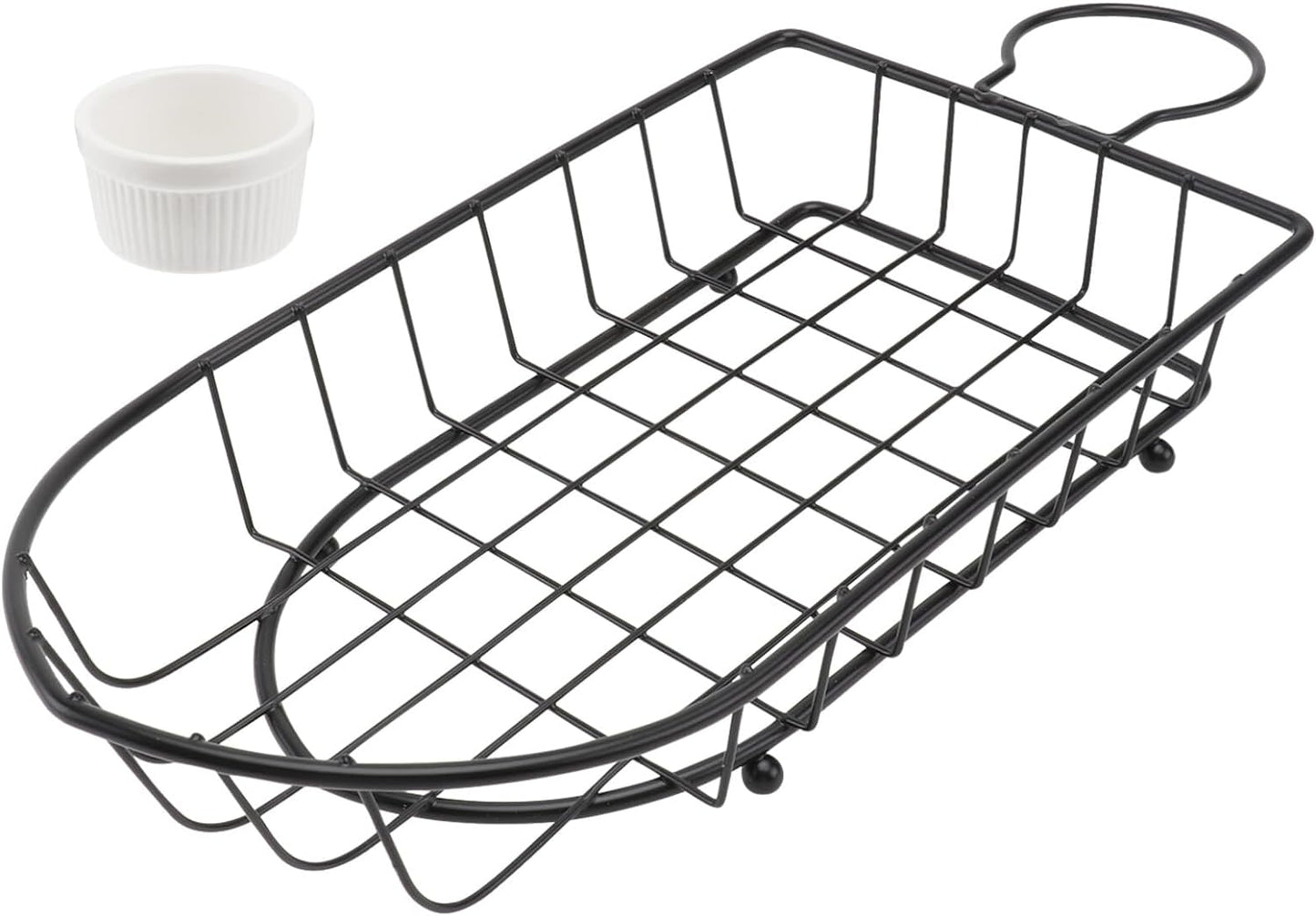 Boat Snack Basket French Fries Basket, Metal Wire Food Organizer For Home Restaurant