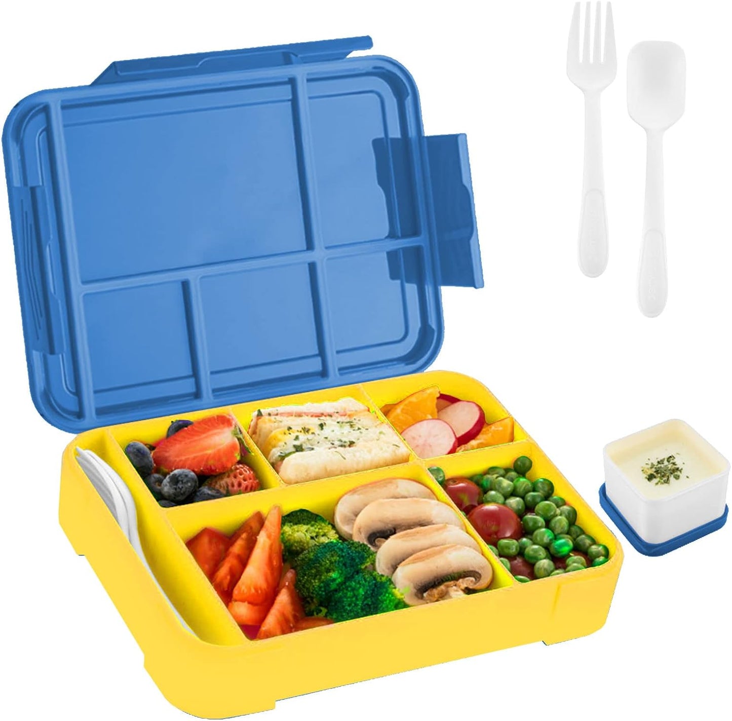 Children's Lunch Box With Compartments, Bento Lunch Box For Adults, Girls And Boys