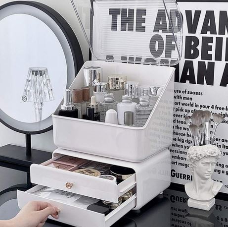 Makeup Organizer And Storage, Dustproof And Waterproof Makeup Storage Box Cosmetic Display Box