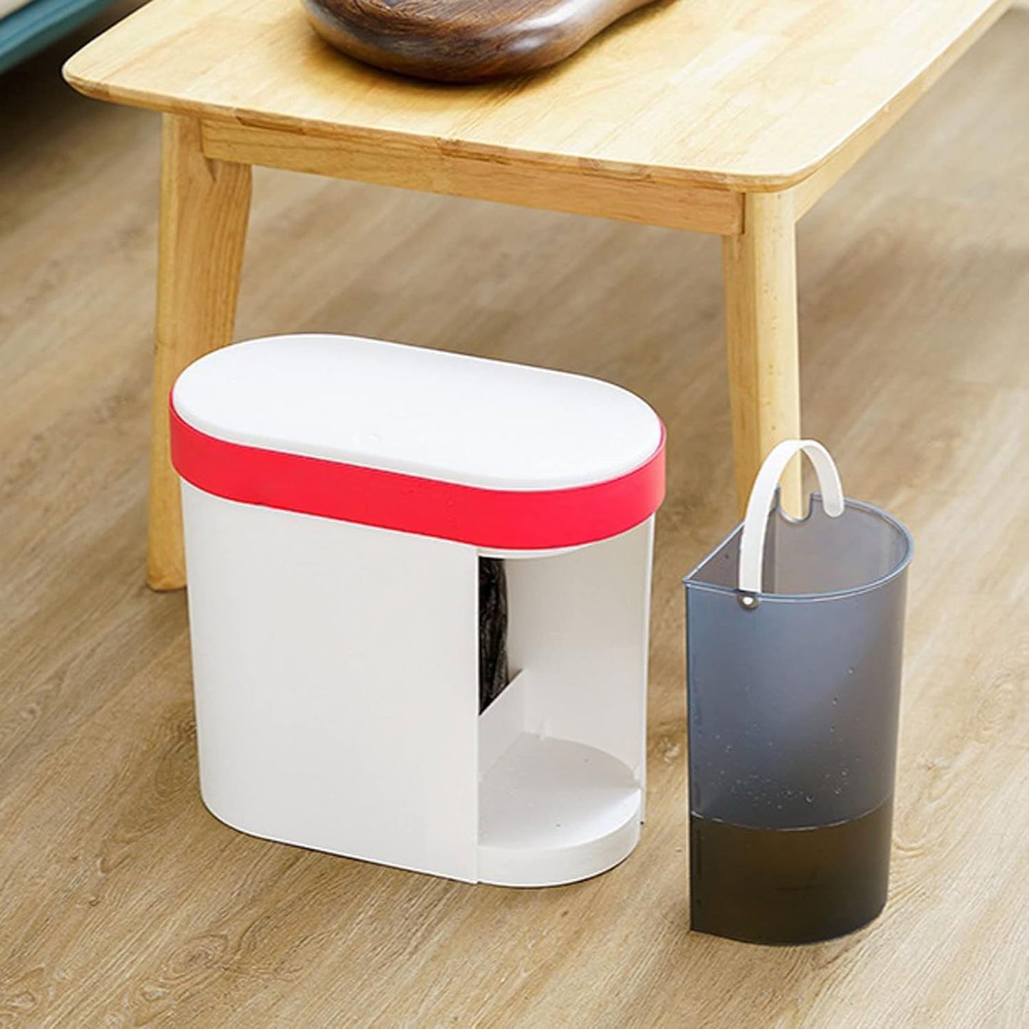 Waste Bin Household Garbage Can With Lid, Detachable Garbage Can