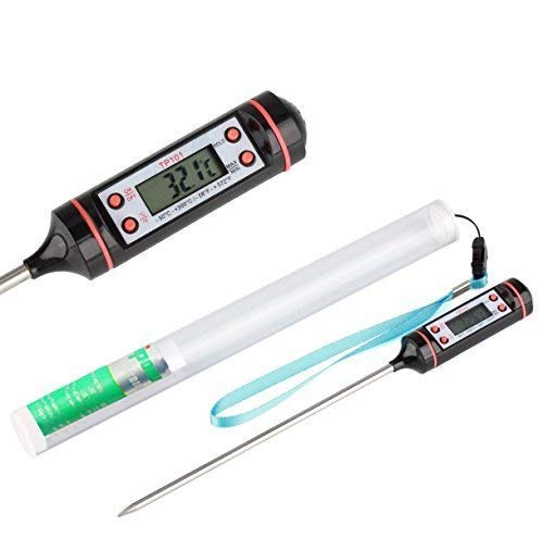 Stainless Steel Digital Instant Read Thermometer For Cooking Kitchen Food, Meat & Bbq