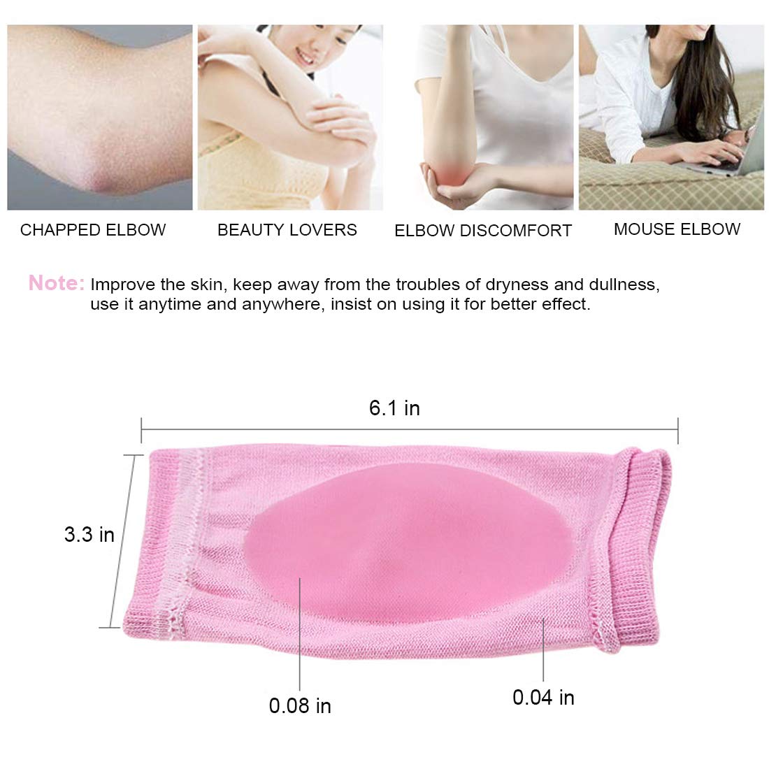 Elbow Arm Sleeve Moisturizing Gel, Gel Elbow Pads
