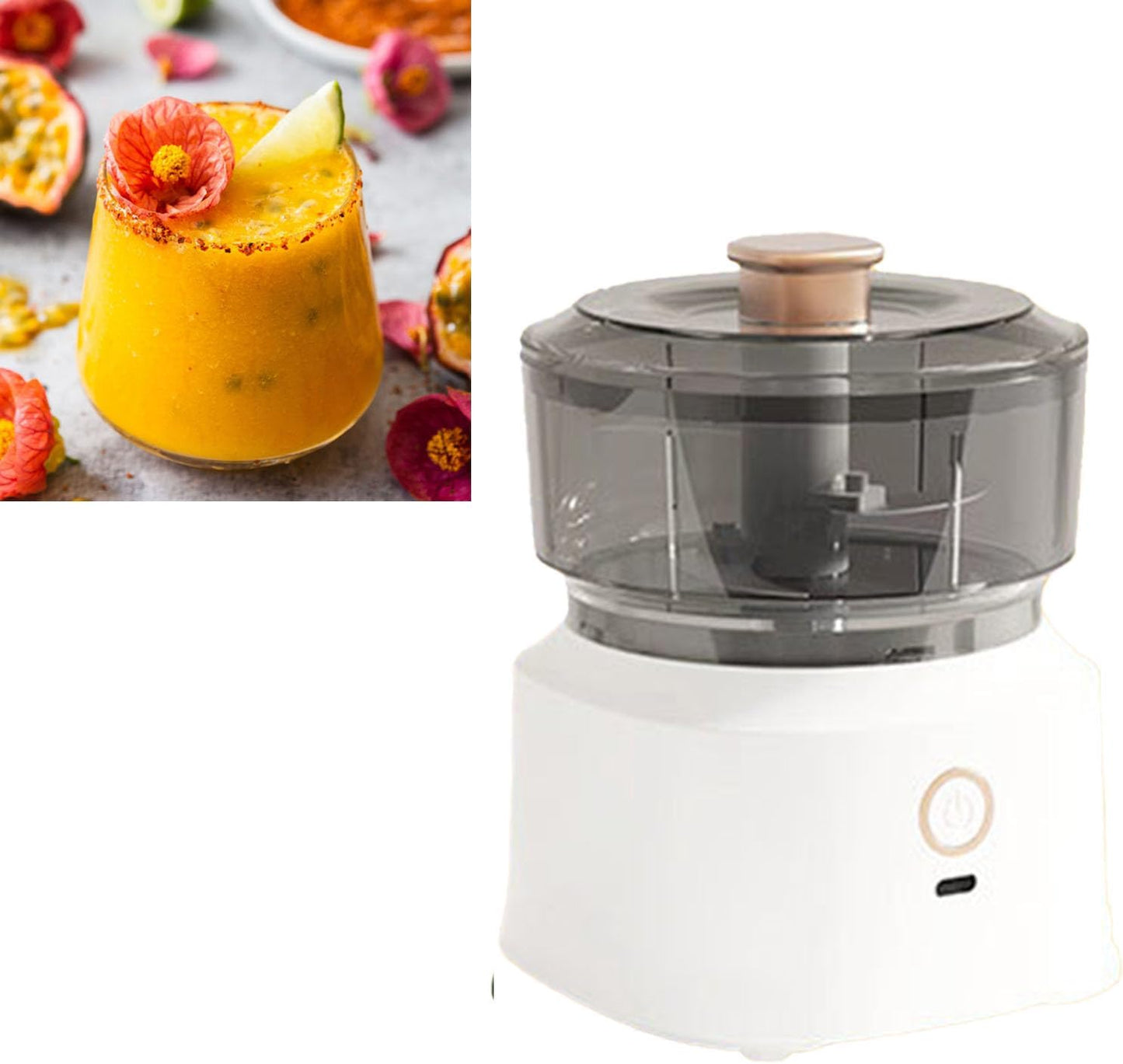 Electric Mini Garlic Chopper Food Processor Vegetable Meat Chopper Wireless