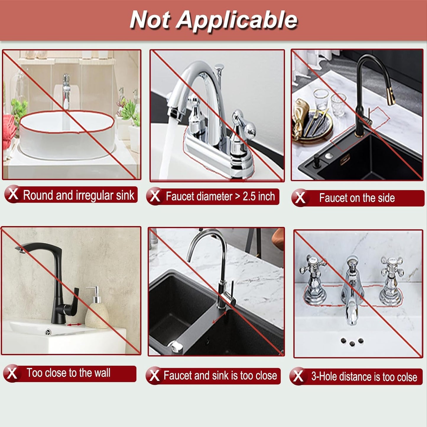 Silicone Faucet Splash Guard Mat - Faucet Water Catcher Mat, Silicone Sink Mat, Tray Drying Mat