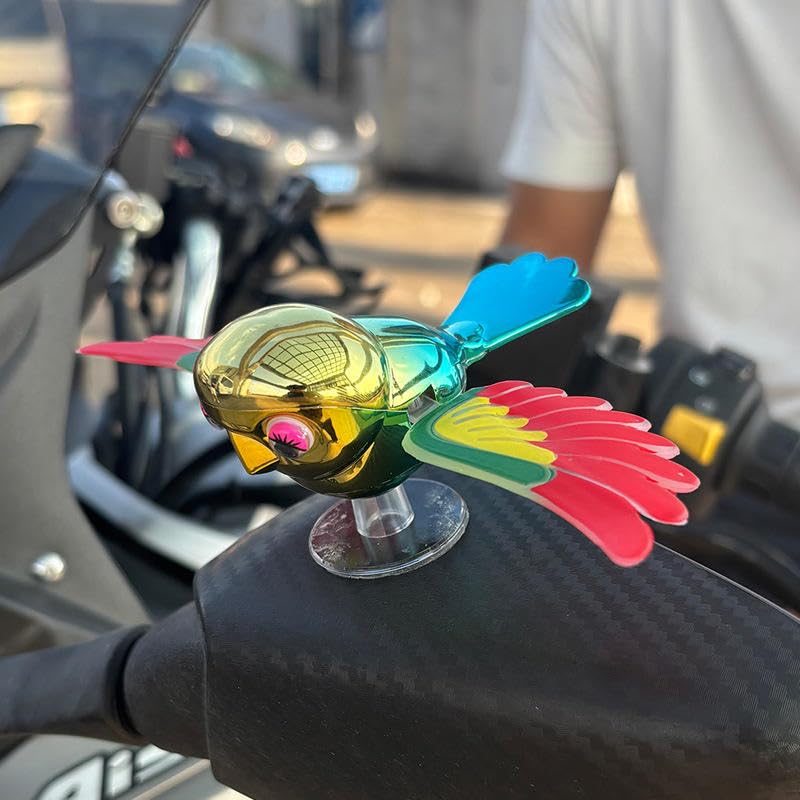 Flying Bird Car & Bike Decoration with Flapping Wings, Weatherproof Vehicle Decor