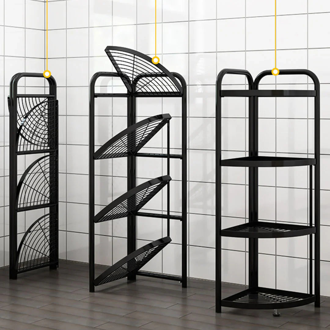 Foldable Corner Shelf With Tripod Base