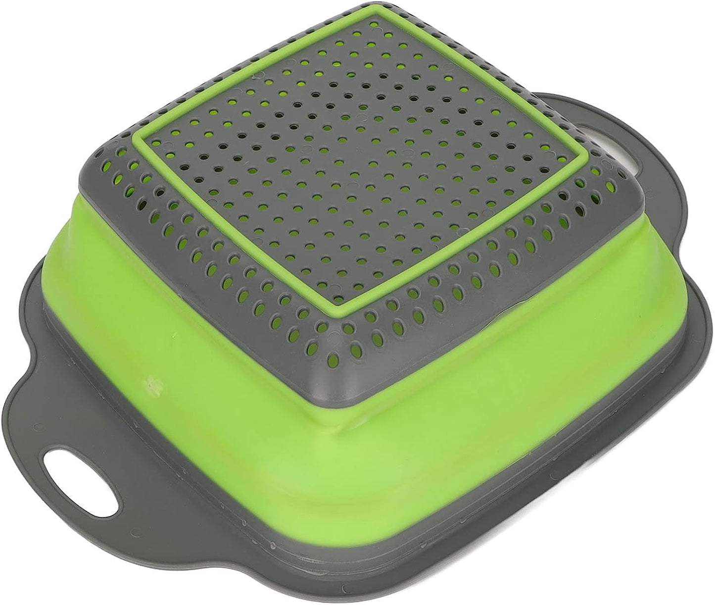 Folding Drain Baskets, Strong Bearing Draining Hole Sink Colander Fruits Vegetable Washing Basket