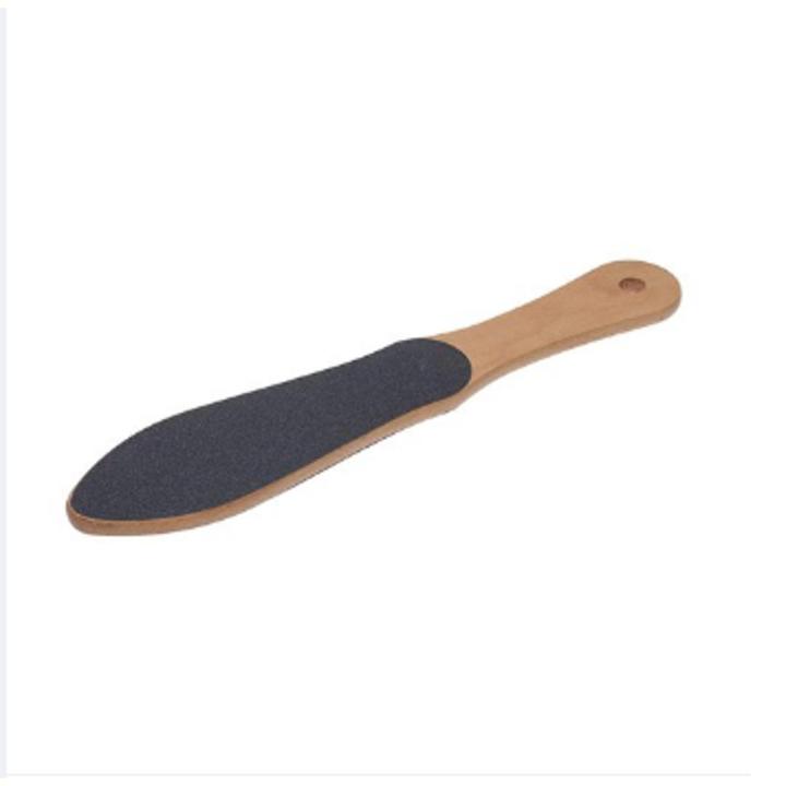Foot Scraper Heel Scrubber Foot Filer Wood Handle Dual Sided Coarse Wooden Foot Scraper Pedicure Foot Scrubber