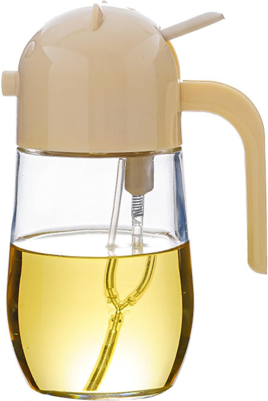 580ml Glass Oil Bottle Kitchen Cooking Oil Sprayer, Oil Sprayer Container