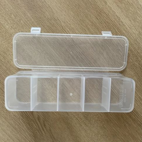 1pc Household Hair Accessories Storage Box, Five Compartment Storage Box For Storing