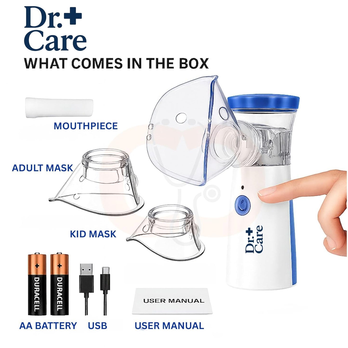 Mesh Nebulizer Kit for Respiratory Care for Adults and Kids