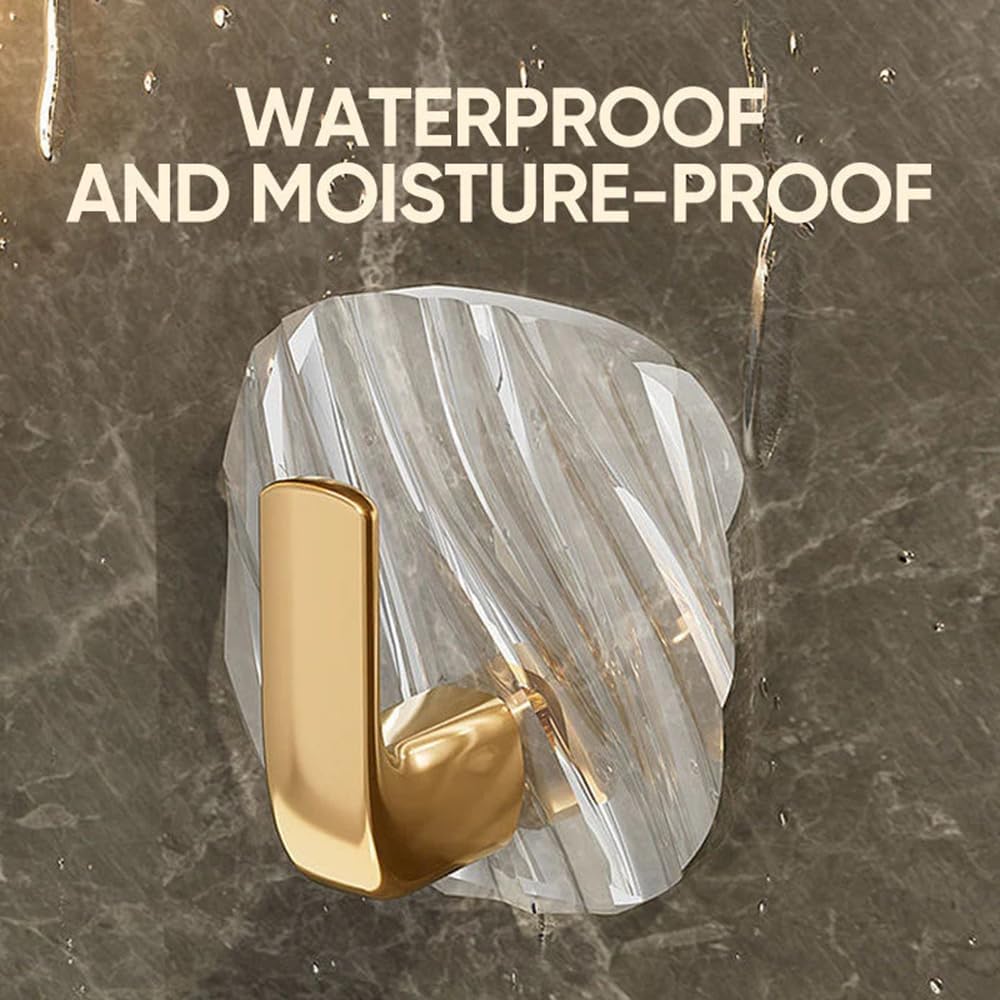 Heavy-Duty Self-Adhesive Hooks, Luxury Wall Hooks (Pack Of 3)