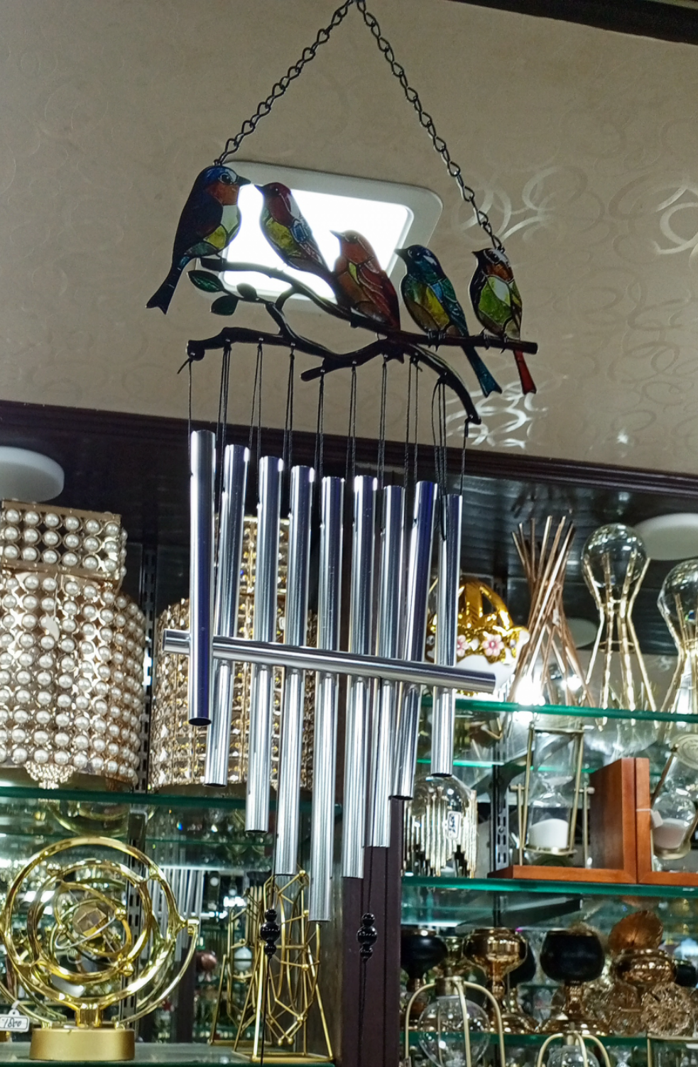 Wall Hanging Bird Metal wind chime. (Premium Quality)
