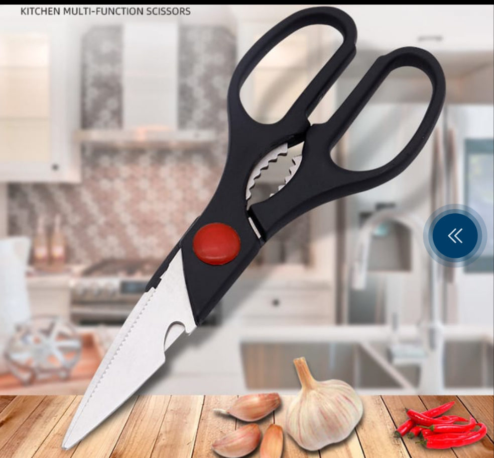 Stainless Steel Strong Food Meat Kitchen Scissors Multi-function
