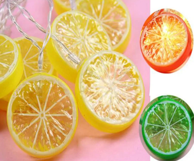 Lemon Orange Fruit Fairy Light USB+Cell Operated