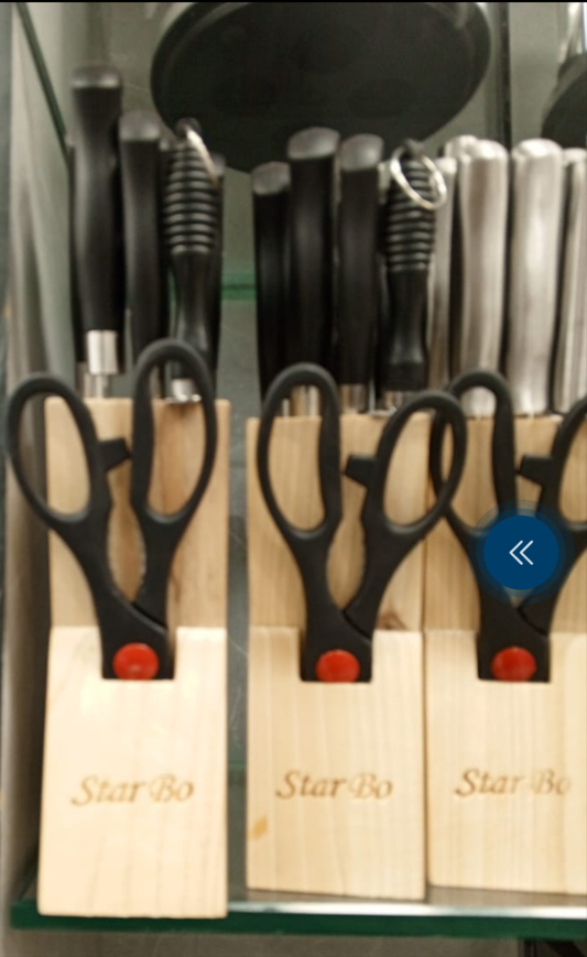 Bamboo Wood Knife Holder Box (8 Pcs Set)