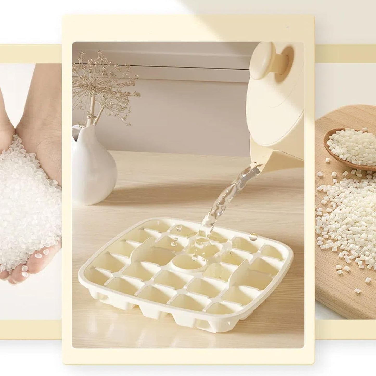 Pressing Ice Cube Molds, Ice Making Boxes and Ice Hockey Tools For Freezing