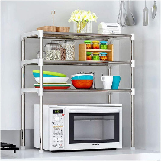 Kitchen Shelf Organiser, Spice Countertop Organiser 2-Tier Kitchen Counter Organiser Spice Rack
