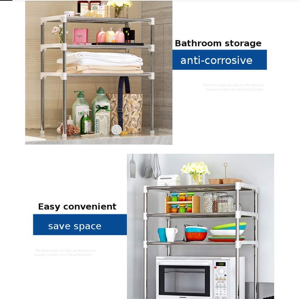 Kitchen Shelf Organiser, Spice Countertop Organiser 2-Tier Kitchen Counter Organiser Spice Rack