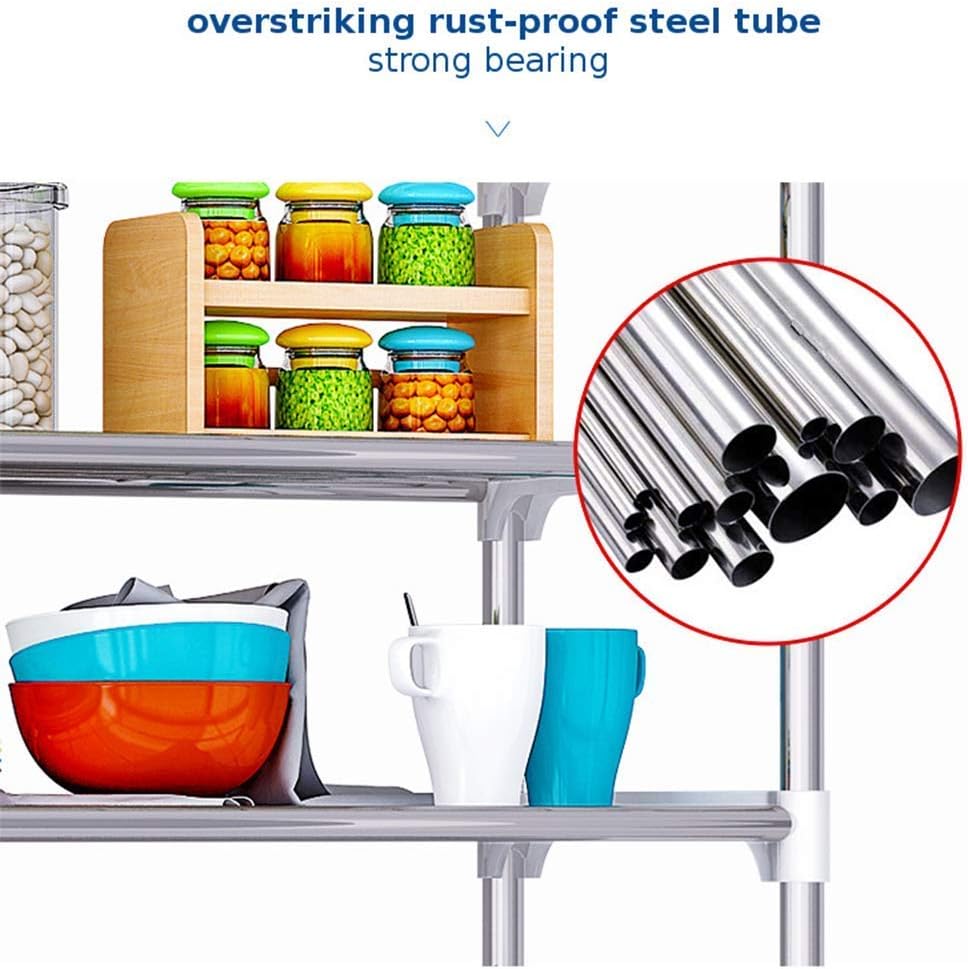 Kitchen Shelf Organiser, Spice Countertop Organiser 2-Tier Kitchen Counter Organiser Spice Rack